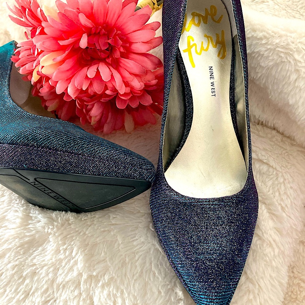 Nine West - Love Envy Sparkle Heel Sz. 7.5 - Picture 6 of 10
